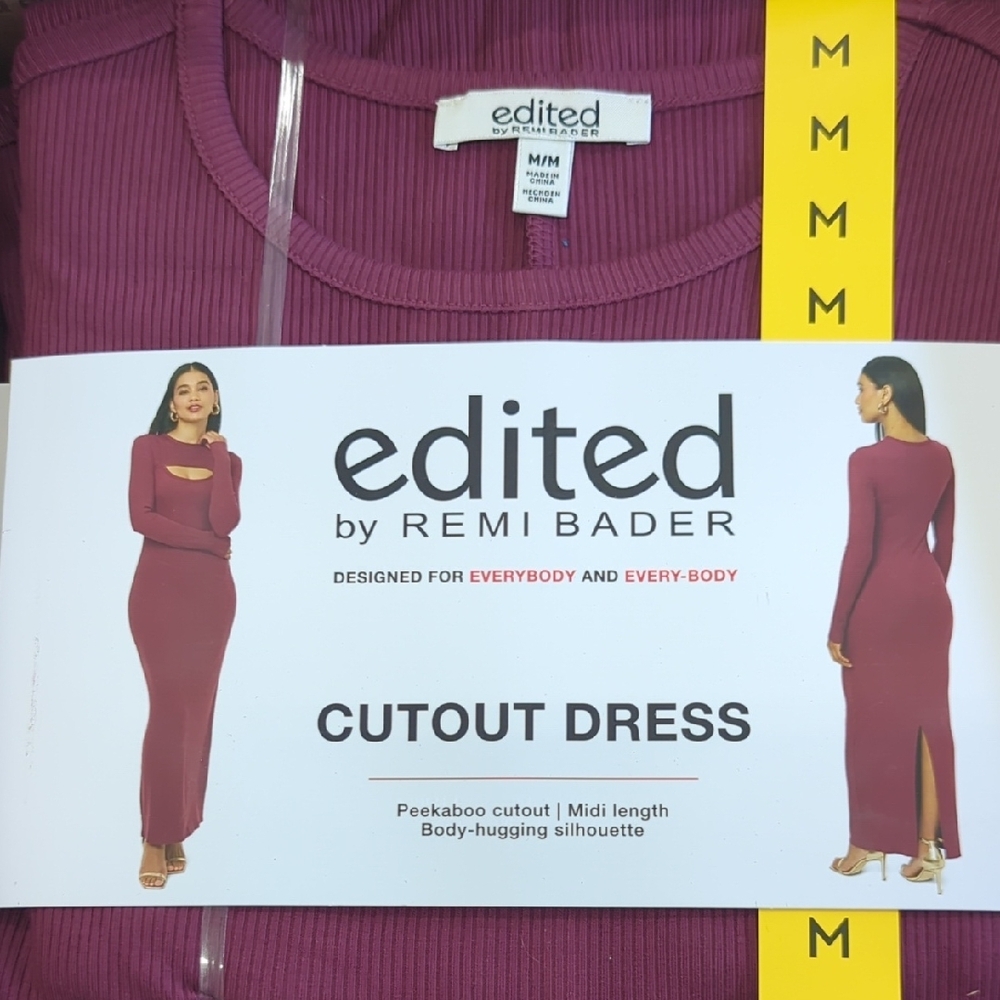 Burgundy Cutout Dress
